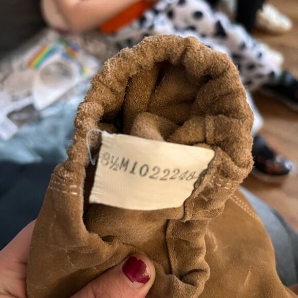 Zodiac calf length suede tan color heeled boots size 8.5 - Picture 3 of 5